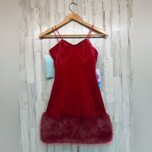 Johnny Wujek Red Strapless Dress Jr Size 3 Costume Party Holiday